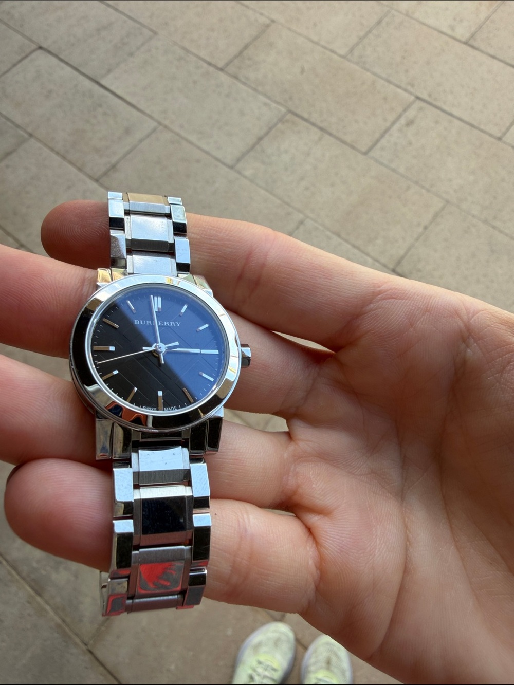 Burberry Silver Stainless Steel Watch with black Dial - Picture 6 of 8